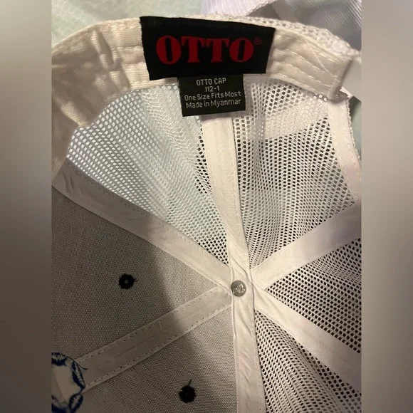 PAIR of Hats!!! Blue and White/Grey and White Mesh - NWT - Picture 2 of 4